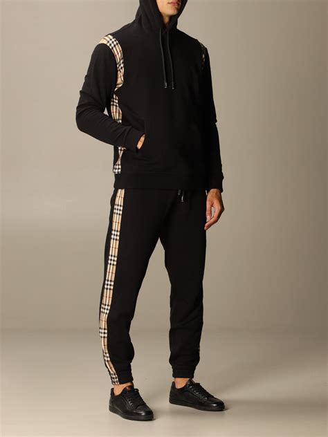 men burberry tracksuit|Burberry sweatpants thick for men.